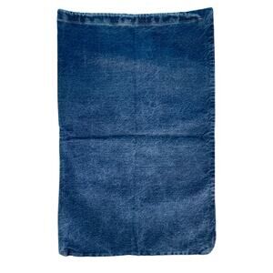 Vintage Chic Blue Denim Drawstring Laundry Bag - Stylish & Spacious - 19"Wx28"L